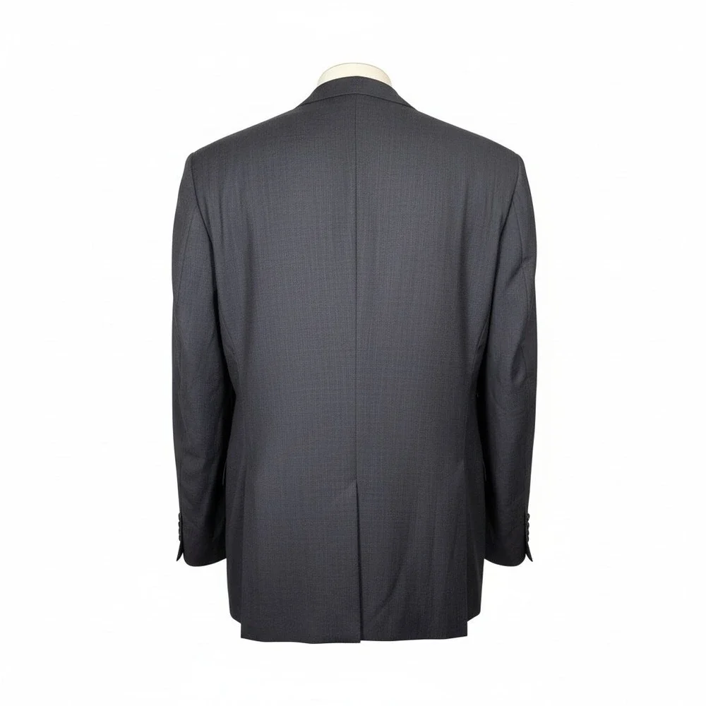 Pronto Uomo Platinum Mens Brown Pinstripe 3 Button Blazer‎ Suit Jacket Excellent